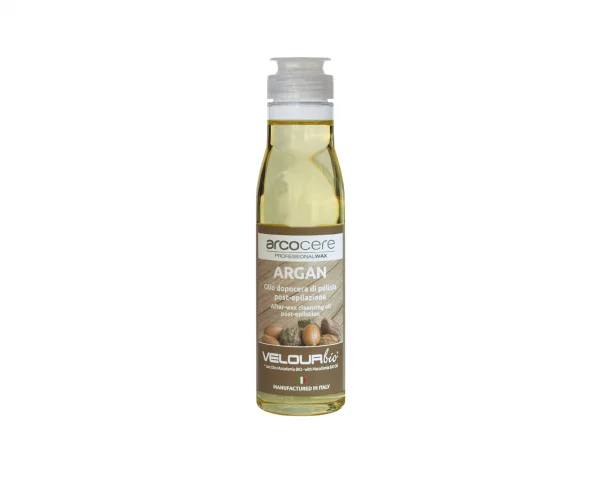 After-Wax Öl mit Argan. Professionelles Öl von italienischer Marke ArcoCere, speziell formuliert, um die Haut nicht zu reizen oder auszutrocknen.