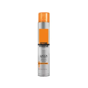 Evin Rhose Haispray Extra Strong ist ein Stylingprodukt, Haarspray, das Haar in Form zu halten, Volumen zu verleihen und Frizz zu reduzieren.