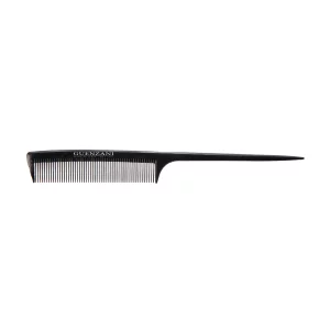 Cod. 651 E • SCHWANZKAMM (21cm). Linea Carbonio. Zur Realisierung dieser Kammserie wurde ein und technisch hochwertiges Material verwendet. Durch die Zugabe von Carbonfasern wird das Material leitfähig und ist somit komplett antistatisch.