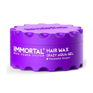 Immortal Hair Wax Crazy Aqua Gel ist ein Haarstyling-Produkt, von Marke Immortal, das speziell entwickelt wurde, um Glanz und Definition ins Haar zu bringen.