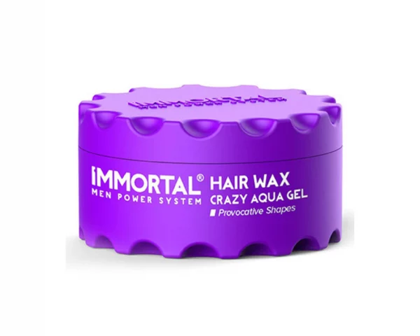 Immortal Hair Wax Crazy Aqua Gel ist ein Haarstyling-Produkt, von Marke Immortal, das speziell entwickelt wurde, um Glanz und Definition ins Haar zu bringen.