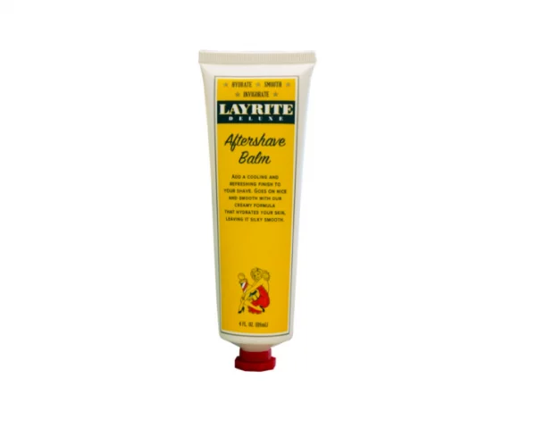 Das Layrite Aftershave Balm ist ein Pflegeprodukt, das nach der Rasur aufgetragen wird, um die Haut zu beruhigen und zu pflegen.
