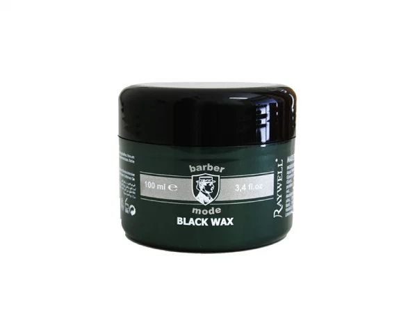 Black Wax, ein Haarstyling-Produkt, von italienischer Marke Raywell, das speziell entwickelt wurde, um graues Haar zu stylen und zu pflegen.