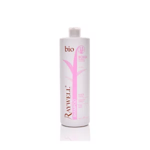 Boma Smooth Effect Shampoo, von italienischer Marke Raywell, das entwickelt wurde, um das Haar geschmeidig zu machen und Frizz zu reduzieren.