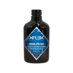 Xflex Cremagel After Shave, von italienischer Marke Xflex, ist ein speziell für empfindliche Haut entwickeltes Aftershave.