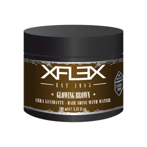 Xflex Glowing Brown ist ein Wachs auf Wasserbasis, von italienischer Marke Xflex, das speziell entwickelt wurde, um moderne Looks zu stylen und eine langanhaltende Fixierung zu gewährleisten.