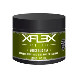 Xflex Spider Hair Wax ist ein Modellierwachs, von italienischer Marke Xflex, das speziell für natürliche Looks entwickelt wurde, ideal für Menschen mit kurzen oder sehr kurzen Haaren, die ihren Stil frei, aber dennoch gut gestylt halten möchten.