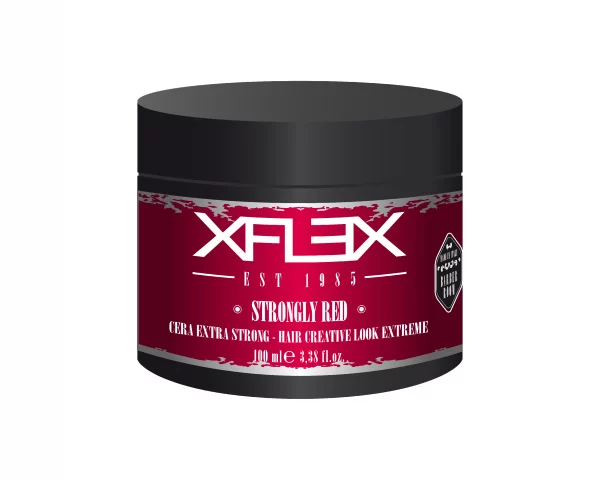 Xflex Strongly Red ist ein extremes Wachs, von italienischer Marke Xflex, das speziell entwickelt wurde, um moderne Looks zu stylen und eine dauerhafte Fixierung zu gewährleisten.