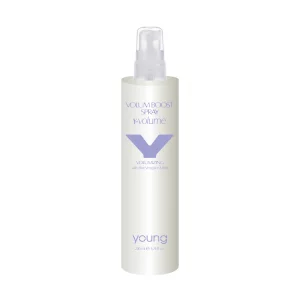 Young Y-Volume Boost Spray, ein Volumenspray, der italienischen Marke Young, angereichert mit Aloe Vera Saft und Reisextrakten. Es verleiht dem Haar Elastizität und Glanz, während es gleichzeitig das Volumen verstärkt und betont.