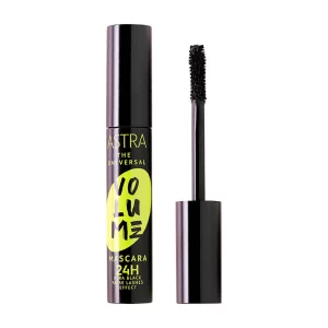 ASTRA THE UNIVERSAL VOLUME MASCARA 24H ist ein Mascara, der entwickelt wurde, um den Wimpern sofortiges Volumen zu verleihen und gleichzeitig eine langanhaltende Wirkung zu bieten.