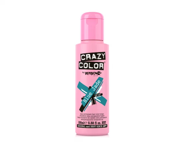 Crazy Color Blue Jade 67 ist eine spezielle Haarfarbe aus der Crazy Color Produktreihe. Dieses semi-permanente türkisfarbene Haarfärbemittel lässt Sie in kürzester Zeit von einem tropischen Paradies träumen!