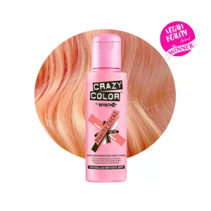 Crazy Color Peachy Coral 70 ist eine spezielle Haarfarbe aus der Crazy Color Produktreihe. Diese Pfirsich-Haarfarbe ist super verspielt und ist eine unserer vielseitigsten Farbtöne. Es ist ein pastelloranger Farbton, der direkt aus der Flasche und auch als Mixer mit anderen Produkten gut funktioniert.