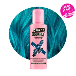 Crazy Color Peacock Blue 45 ist eine spezielle Haarfarbe aus der Crazy Color Produktreihe. Diese dunkelblaue Haarfarbe wird jeden dazu bringen, seine Schwanzfedern zu schütteln! Dieser luxuriös pigmentierte Farbton hat einen leichten grünen Unterton und ist immer ein Kundenliebling.