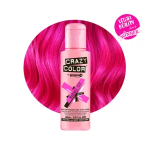 Crazy Color Rebel UV 78 ist eine spezielle Haarfarbe aus der Crazy Color Produktreihe. Mit diesem Look werden Sie das Gesprächsthema der Party sein! Es handelt sich um einen leuchtend rosa Farbton, der unter UV-Licht oder Schwarzlicht intensiv leuchtet. Die Haarfarbe wurde entwickelt, um einen auffälligen Effekt zu erzeugen, wenn sie unter UV-Lichtbedingungen betrachtet wird.