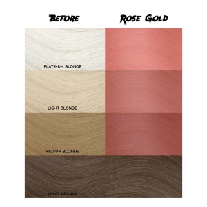 Crazy Color Rose Gold 73 ist eine spezielle Haarfarbe aus der Crazy Color Produktreihe. Haare werden in allen Lichtverhältnissen mit diesem semi-permanenten metallischen Roségold-Haarfärbemittel funkeln. Diese kleine Schönheit ist vollgepackt mit Quarz, um einen wirklich beneidenswerten Glanz zu erzeugen.