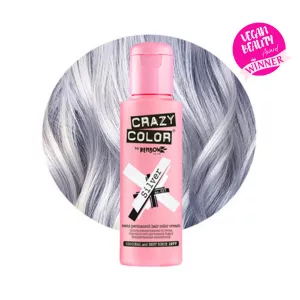 Crazy Color Silver 027 ist eine spezielle Haarfarbe aus der Crazy Color Produktreihe. Verleihen Sie Ihrem Haar ein metallisches Finish mit dieser semi-permanenten silbernen Haarfärbemittel!