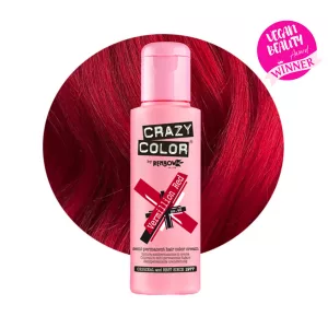 Crazy Color Vermillion Red 40 ist eine spezielle Haarfarbe aus der Crazy Color Produktreihe. Diese tiefrote Haarfarbe ist von dem pulverisierten Mineral namens "Zinnobar" inspiriert, das eine lebendige und reiche scharlachrote Farbe aufweist. Vermillion Red ist einer unserer ikonischsten Farbtöne und wird Ihnen fesselndes und lebendiges Haar hinterlassen.