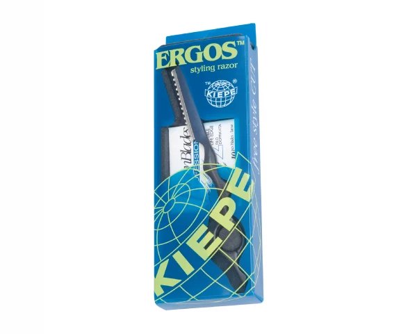 KIEPE ERGOS STYLING RAZOR, ein Rasierer von italienischer Marke Kiepe, mit ergonomischem Griff, inklusive eines Pakets mit 10 Klingen. Dieser Rasierer zeichnet sich durch seinen ergonomisch gestalteten Griff aus und wird mit einem praktischen Paket von 10 Klingen geliefert.