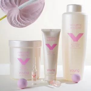 Young Y-Defend Shampoo und Maske, der italienischen Marke Young, nach dem Färben Anti-Fade Maske mit Quinoa und UV-Filter.