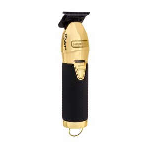 BABYLISS BOOST+ GOLD TRIMMER FX7870GBPE Ikonisches Design und Funktionen: Robustes Ganzmetallgehäuse für absolute Zuverlässigkeit und unerschütterliche Integrität. Einzigartiges Zylinderdesign für natürliche Handhabung; ergonomischer Griff mit diamantstrukturierter Oberfläche für Komfort und Kontrolle.