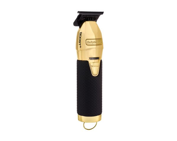 BABYLISS BOOST+ GOLD TRIMMER FX7870GBPE Ikonisches Design und Funktionen: Robustes Ganzmetallgehäuse für absolute Zuverlässigkeit und unerschütterliche Integrität. Einzigartiges Zylinderdesign für natürliche Handhabung; ergonomischer Griff mit diamantstrukturierter Oberfläche für Komfort und Kontrolle.